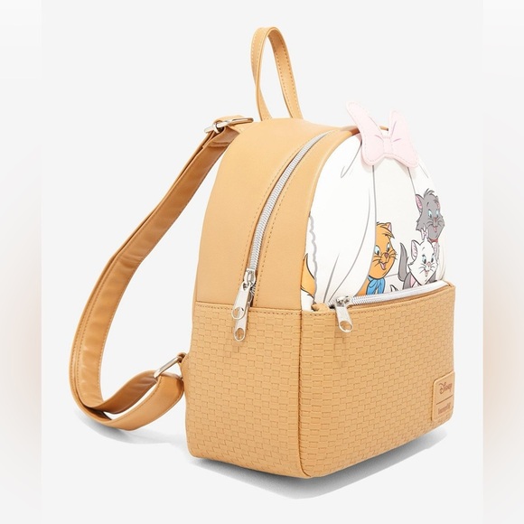 NWT Loungefly Disney The Aristocats Kittens Basket Mini Backpack - Picture 3 of 8